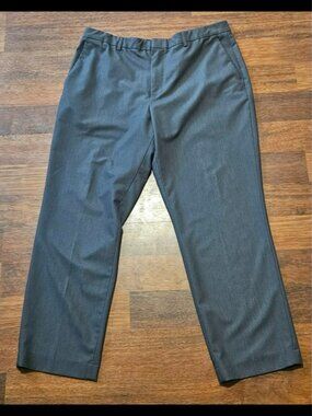 PERRY ELLIS mens portfolio flex dress pants SIZE 38x29 COLOR GREY/BLUE CP24